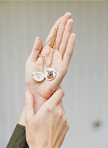Begenuine Store Graduation Gifts For Her Custom Locket Necklace Personalized Gold Plated Clip Chain Layered Jewelry For Women #TOP5