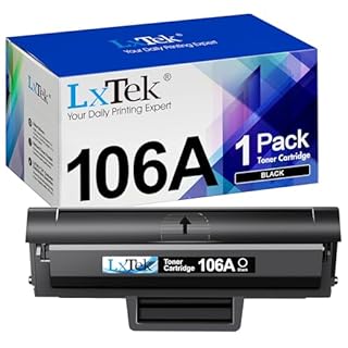 LxTek 106A Con Chip Compatibili per HP 106A W1106A Toner per Laser 107a 107r 107w per MFP 135a 135r 135w 135wg 137fnw 137fwg (Nero, 1-Pack)