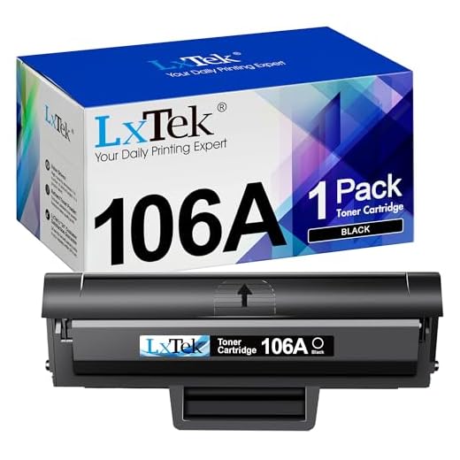 LxTek W1106A 106A Toner Kompatibel für HP 106A Toner für HP Laser MFP 135wg Toner für HP Laser 107w 107a 107r MFP 137fwg 137fnw 135w 135a 135r (Schwarz, 1er-Pack)