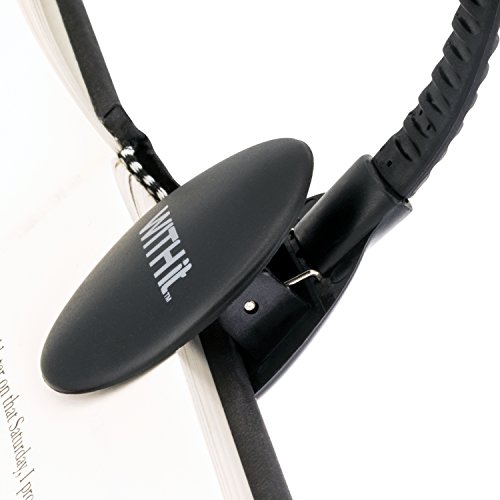 Withit Usb Rechargeable Clip On Book Light – Black – Led Reading Light For Books, Ebooks, Reduced Glare, Lightweight - Integrated Usb Plug, Rechargeable Battery Included #TOP4