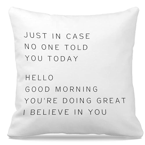 Nogrit Inspirational Pillow Cover 18x18 for Women & Girls