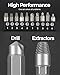 Mkevi 11 PCS Screw Extractor Set with Self-Locking Extension Rod | Fix Stripped & Damaged Screws Fast | All-in-One Tool Kit for DIY & Professionals