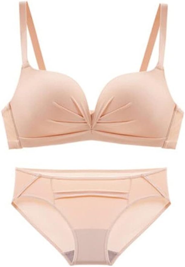 Candy Color Push Up Underwear Suit Female no Steel Comfortable Gathering Bra Set
