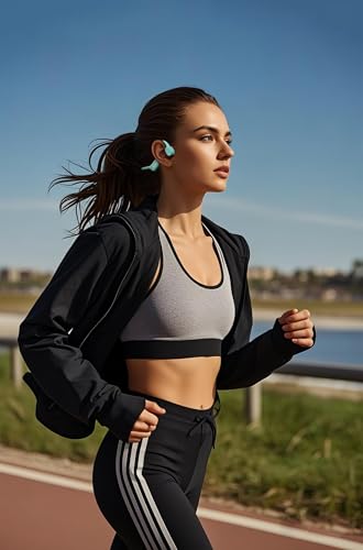 Image of S+ Open Ear Bluetooth Bone Conduction Headset for Sport and Training,Cycling (YQS Blue)