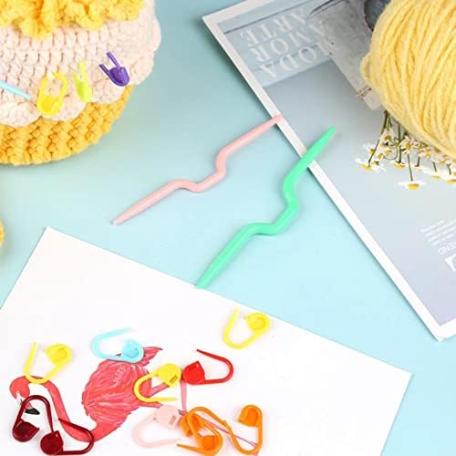 Crochet Hooks Set, Knitting Needles Set for Beginners Adults, Ergonomic Metal Crochet Hooks Kits with Wool and Needles, for Beginners Adults Knitt Gifts