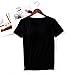 Sleep Shirts for Women - Pajama Tops for Women,Modal Round Neck Solid Color Pajamas Top Black