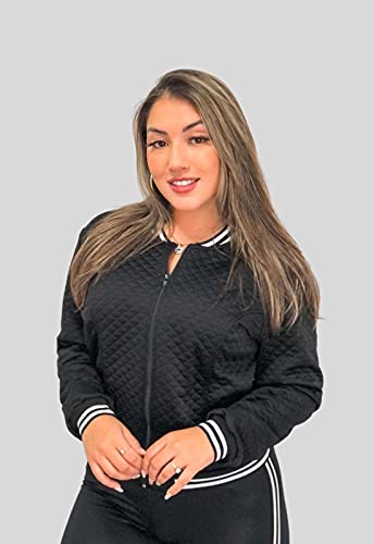 Jaqueta Bomber Matelasse Fec Fashion Casaco Blogueirinha Preta (M)
