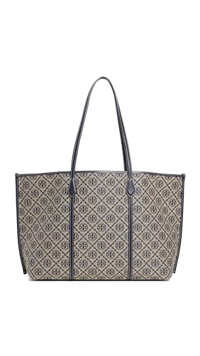 Tory Burch Perry T Monogram Tote Navy