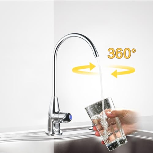 Filtre à eau robinet de cuisine argent rotatif design pour évier - 6