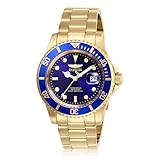 Invicta Men's Pro Diver Quartz Watch with Stainless Steel Strap, Gold/Blue, 20 (Model: 26974)
