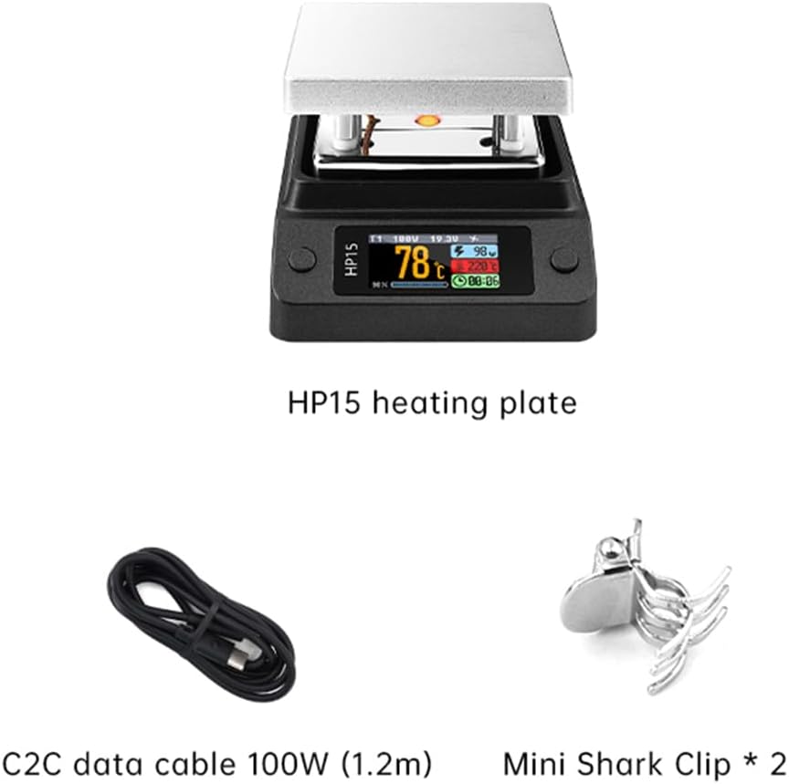 HP15 Intelligent Heating Table Mini Heating Plate PD Digital Constant Temperature 350℃