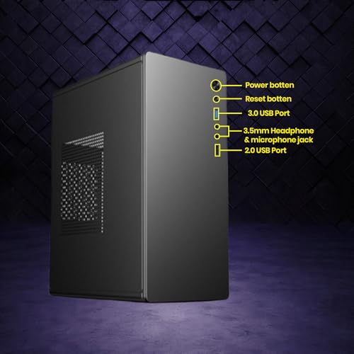 Image of Assembled Desktop CPU with Core i7-3770 3rd Gen (3.40 GHz) | 8GB DDR3 RAM | 128GB SSD | Z-H61 Motherboard | USB 3.0 & USB 2.0 Port | Gigabit Ethernet LAN | Wi-Fi Dongle | HDMI & VGA Port | Win 11
