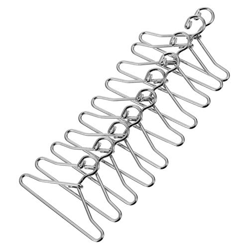 Exceart 50Pcs Mini Clothes Hangers Doll Clothes Hangers Set Metal Doll Dress Outfit Holders Wire Rack For Miniature Doll Miniature Gown Closets 40Mm Silver #TOP28