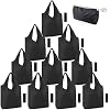BeeGreen Xlarge Reusable Bags Shopping Washable Foldable 10 Pack and Insulated Cooler Bag 1 Pack with Handles Compact Cute Solid Color Cloth Grocery Totes