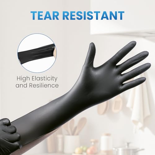 Image of Borje Disposable Nitrile Gloves, Food Safe, Cooking, Cleaning