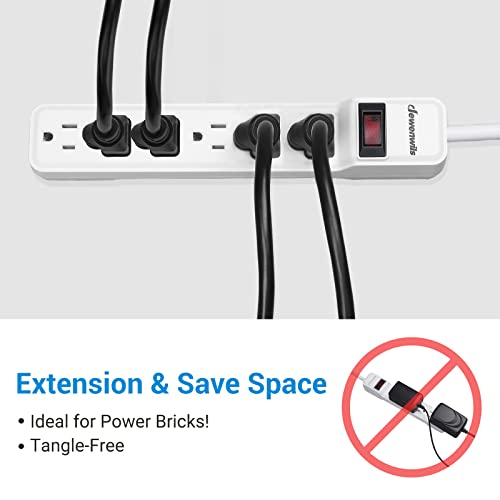 Dewenwils 3 Foot Extension Cord, 16 Awg Sjtw Weatherproof Power Cable For Indoor Outdoor Use, 3 Prong Grounded Outlets Plugs For Lights, Black, Etl Listed, 2 Pack #TOP4