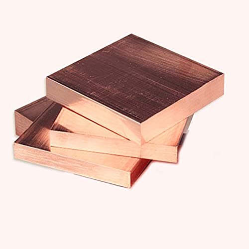 Plaque en cuivre pour bricolage et modélisme de dimensions 100x50x4 mm
