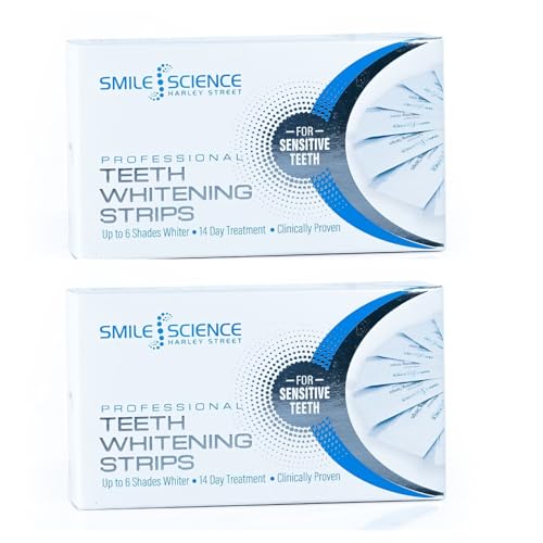 Tiras blanqueadoras de dientes, 56 tiras, paquete doble, hasta 6 tonos más blancos en 14 días, 100% seguras para esmalte, veganas (2)