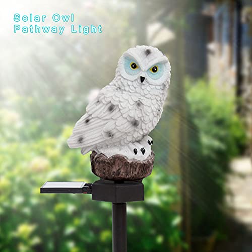 Nbljf Owl Outdoor Solar Lights Garden Decorative Resin Animal Sculpture For Lawn-Yard-Patio-Pathway Multi-Purpose Figurine Lights & Garden Decor #TOP1