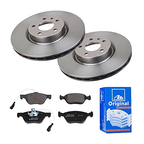 ATE 2 Bremsscheiben Ø284 Belüftet + Beläge für Alfa Romeo 147 937x GT 937x