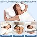 Dozion Nackenkissen Kopfkissen Memory Foam Kissen, Ergonomisches Kopfkissen Seitenschläferkissen,Halswirbelkissen Stützendes Nackenkissen Schlaf Kissen Pillow für Seiten Rücken & Bauchschläfer(1 Pcs)
