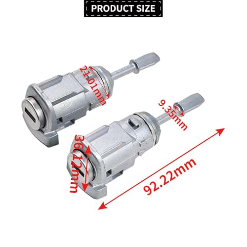 YUCKMZ Schließzylinder Set Links und Rechts Vorne Autotür mit 2 Schlüssel Kompatibel mit VW Bora Golf Lupo 9N 604837167+604837168