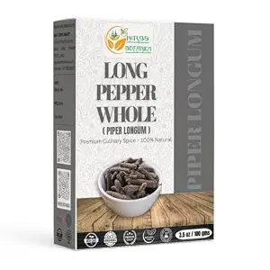 Herbs Botanica Whole Long Pepper (Piper Longum) - 3.52 oz / 100 g
