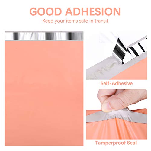 Image of Metronic Poly Mailers 10x13 100 Pcs | Medium Size Shipping Bags for Clothes | Large Poly Mailer Bags, Shipping Envelopes, Mailing Bags for Small Business, Strong Adhensive Poly Bags Pink
