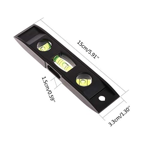 LYU-SCOPES 1Pc 15cm Spirit Level 3 Bubble Level Torpedo Magnetic Gradienter Level Measuring Tool Cover