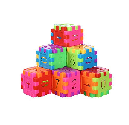 DEJUN Interlock Blocks Toys, Kids Building Blocks Set, Educational Toys, Construction Play Board Building Blocks, Recreational, Educational Conventional Toys Gift for Boys Girls (100 PCS)