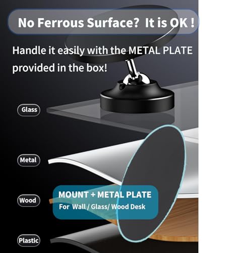 Rigdance Suporte de telefone magnético duplo para academia, suporte magnético para celular MagSafe i