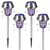 2026 Solar Powered Wireless Bug Zapper Outdoor, Mosquito Killer IP65 Waterproof, Mosquito Repellent Outdoor for Patio RV Yard Garden Farm,Fly Traps Gnat Control Zapper for Small Flying Insect Gnat(4)