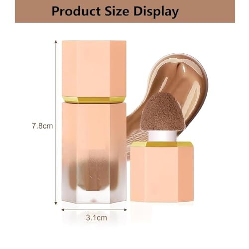Liquid Contour Stick,Blush Makeup,Bronzer Contour Stick,Liquid Bronzer Contour Wand Concealer,Cream Bronzer Contour Wand,Smooth Natural Matte Finish Contour Wand,Waterproof Long Lasting Natural,01# - Image 3