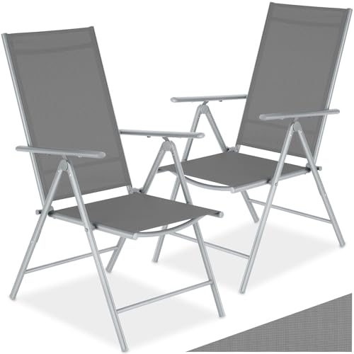 Tectake   Conjunto de 2 Sillas Jardín Exterior