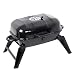 PLEASUR Przenośny grill na węgiel drzewny, składany, mobilne koło pasowe, grill zewnętrzny 45 x 32 cm