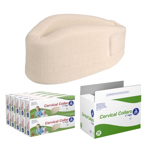 Dynarex Medium Cervical Collars, Provides Neck Support for Men and Women, 3