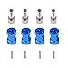 Vgoohobby 12mm Wheel Hex Hub 20mm Offset Extension Wheels Hex Nut Drive Adapter Combiner Coupler Compatible with 1/10 RC Crawler Axial Scx10 D90 Wraith,Blue