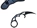 MASALONG Outdoor Survival claw Tactical Fixed Blade Knife (black)