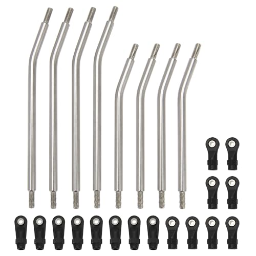 MEUS Racing 324 Wheelbase Stainless Steel Links Set for 1/10 Axial Capra 1.9 UTB RC Crawlers (324mm)