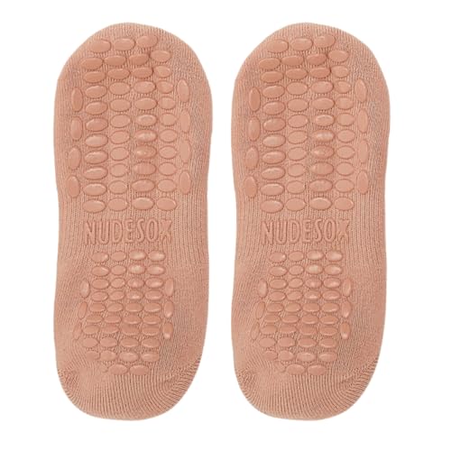 Grip Socks Womens No Show Skin Tone Socks