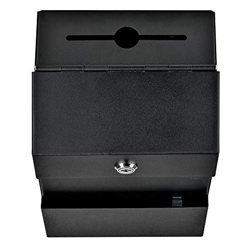 Mail Boss Locking Steel Suggestion Box Key Drop Box, Black - Image 12