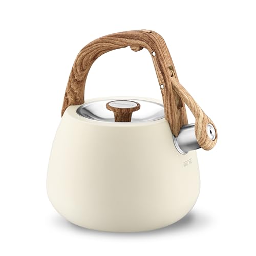 Cuisinart® Sweet Retreat 2 Qt. Tea Kettle - Matte Cream (Wood Finish Handle) by Cuisinart - Used condition - Image 2