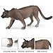 AENIMELY Mountain Lion Figurine – Realistic Solid Cougar Animal Figurines for Kids – Educational Wildlife Toy, Forest Science Learning Display, Nature Gift