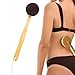Pennello autoabbronzante per il viso | Applicatore abbronzante senza sole, spazzola per il corpo ergonomica con manico lungo per vacanze in spiaggia e piscina immagine