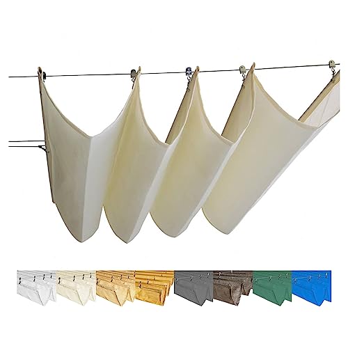 Voile d'ombrage rétractable contre la chaleur sur la terrasse - 2