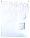 Creative Bath Products Pockets Clear Vinyl Shower Curtain 70 X 72