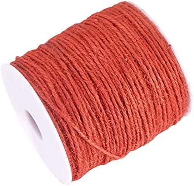 Craftdady 24 Roll Jute Twine 2mm Hemp Macrame Cord Craft String Baker Twine for DIY Crafts Gift Packaging Floristry Jars Decoration Gardening 12 Color