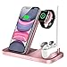 Produktbild QI-EU Wireless Charger,4 in 1 Kabelloses Ladegerät mit QC 3.0 Adapter Handy QI Induktive Ladestation für Apple Watch Airpods Pro iPhone 12/11/11pro/X/XS/XR/Xs Max/8/8 Plus Samsung Galaxy S20/S10