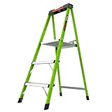 Photo Gallery little giant scaletta ultra con piattaforma xl, in fibra di vetro non conduttiva, pieghevole, leggera, a 3 gradini, 300 libbre, capacità di tipo ia extra resistente, portata massima 2,3 m Photo Gallery little giant scaletta ultra con piattaforma xl, in fibra di vetro non conduttiva, pieghevole, leggera, a 3 gradini, 300 libbre, capacità di tipo ia extra resistente, portata massima 2,3 m