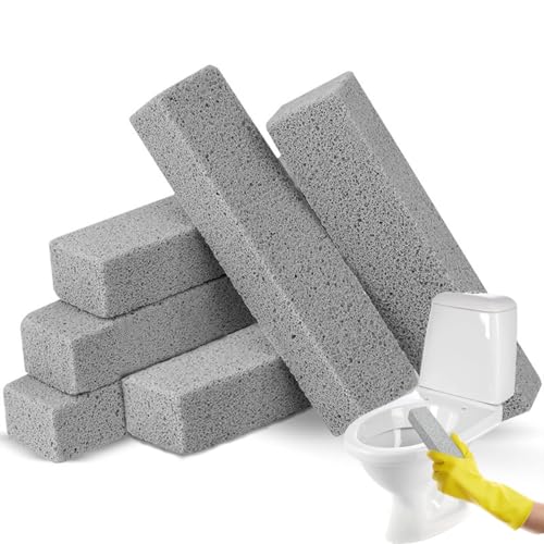 6 Pezzi Pietra Pomice per WC,Pietra di Pulizia per WC,Pumice Stone,Cleaning Block,adatto per la pulizia del bagno, della cucina, del lavandino e per la cura dei piedi